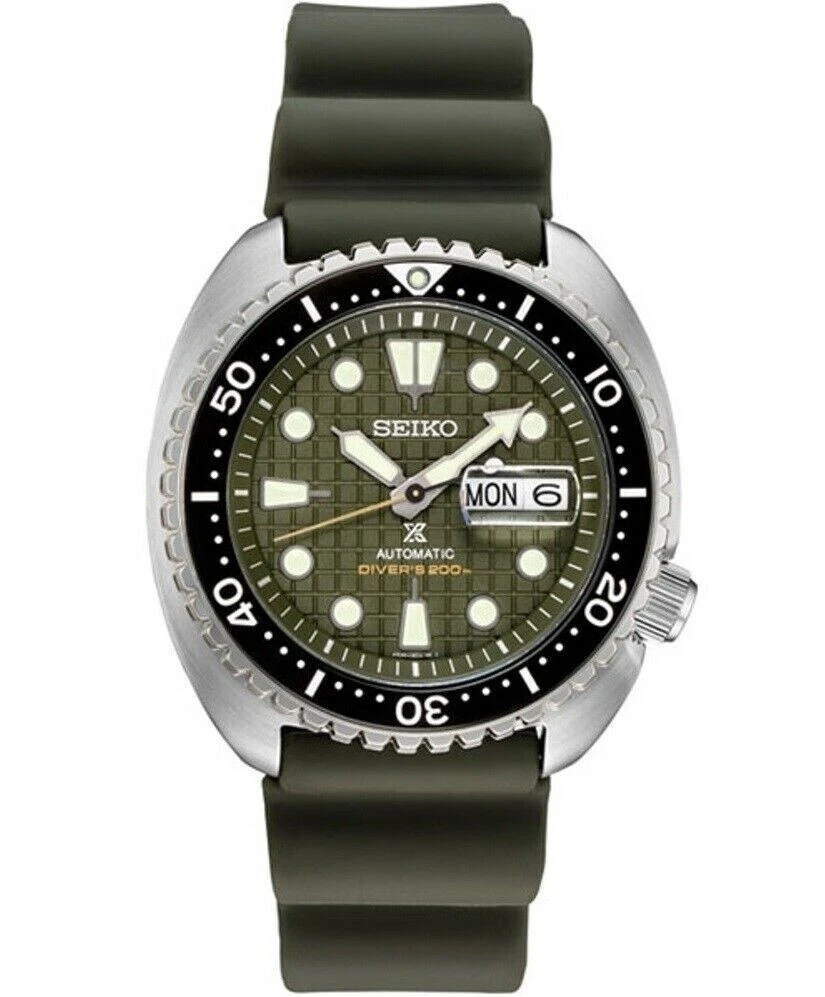 Seiko Prospex Green Men's Watch - SRPE05 KING TURTLE 200 M US MODEL
