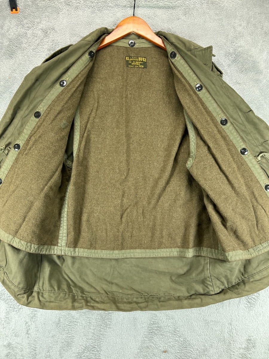 VTG 80s KL SEYNTEX GERMAN DUTCH MILITARY FIELD JACKET Wool Liner