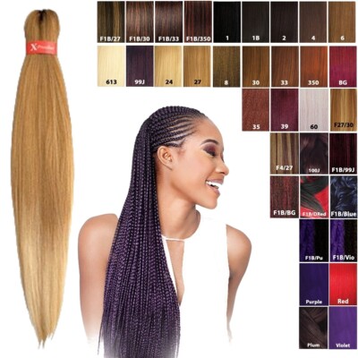 X-Pression 2x Pre-Stretched Braids Orginal 46'' (116cm) Rastazöpfe, vorgestreckt