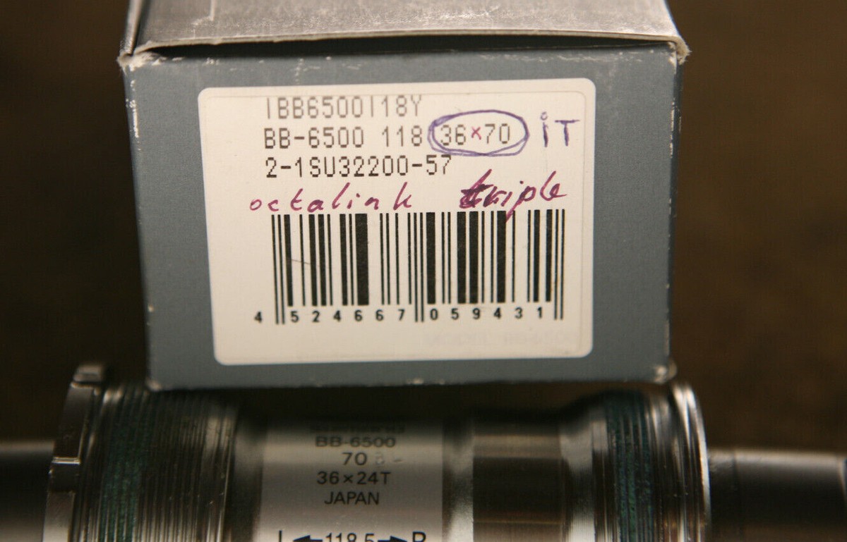 Boîtier De Pédalier Shimano Ultegra BB-6500 – Octalink V1, 118,5 Mm, Filetage Italien – Neuf