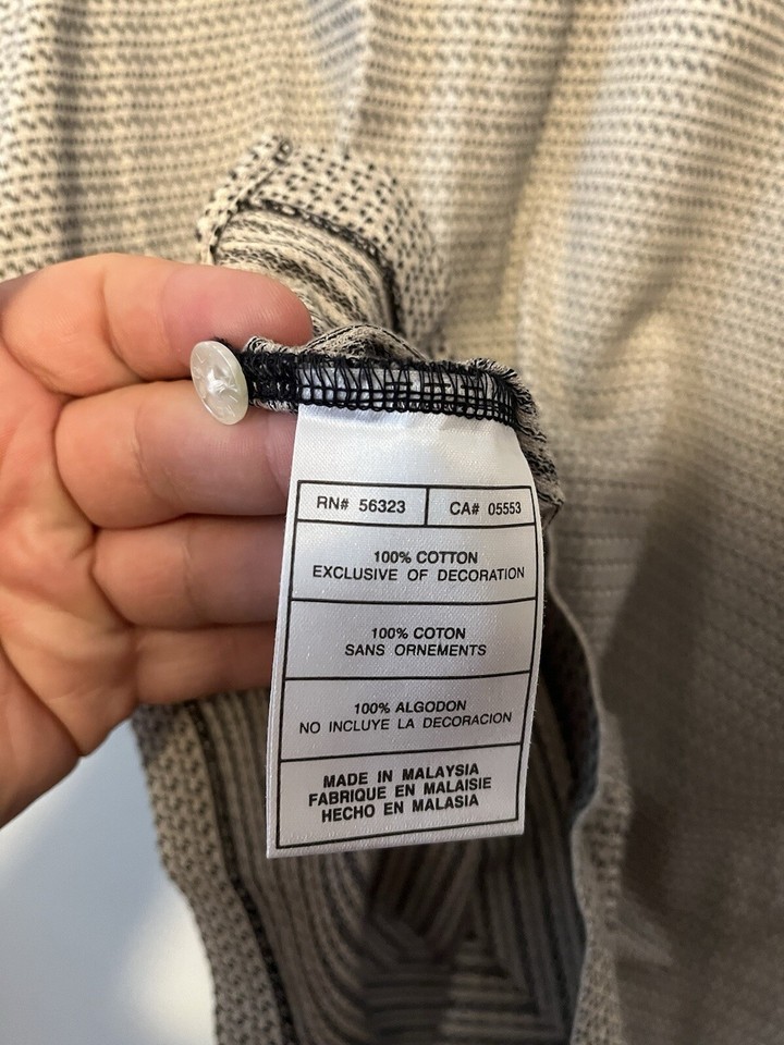 Vintage Nike Golf Polo Shirt Mens Size Large Black/Tan Short Sleeve