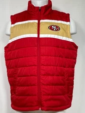 San Francisco 49ers NFL G-III Men's Red Full-Zip Puffer Vest NWT