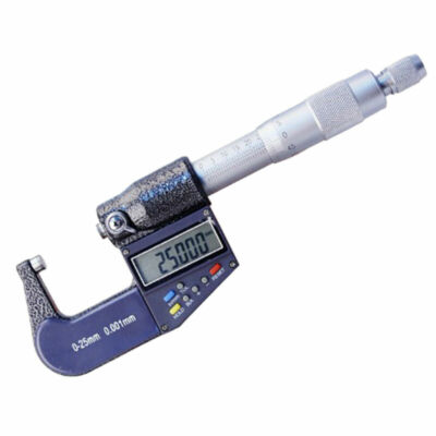 7 Key Digital Electronic Outside Micrometer Caliper 0-25mm/0-1'' 0.00005''/0.001mm