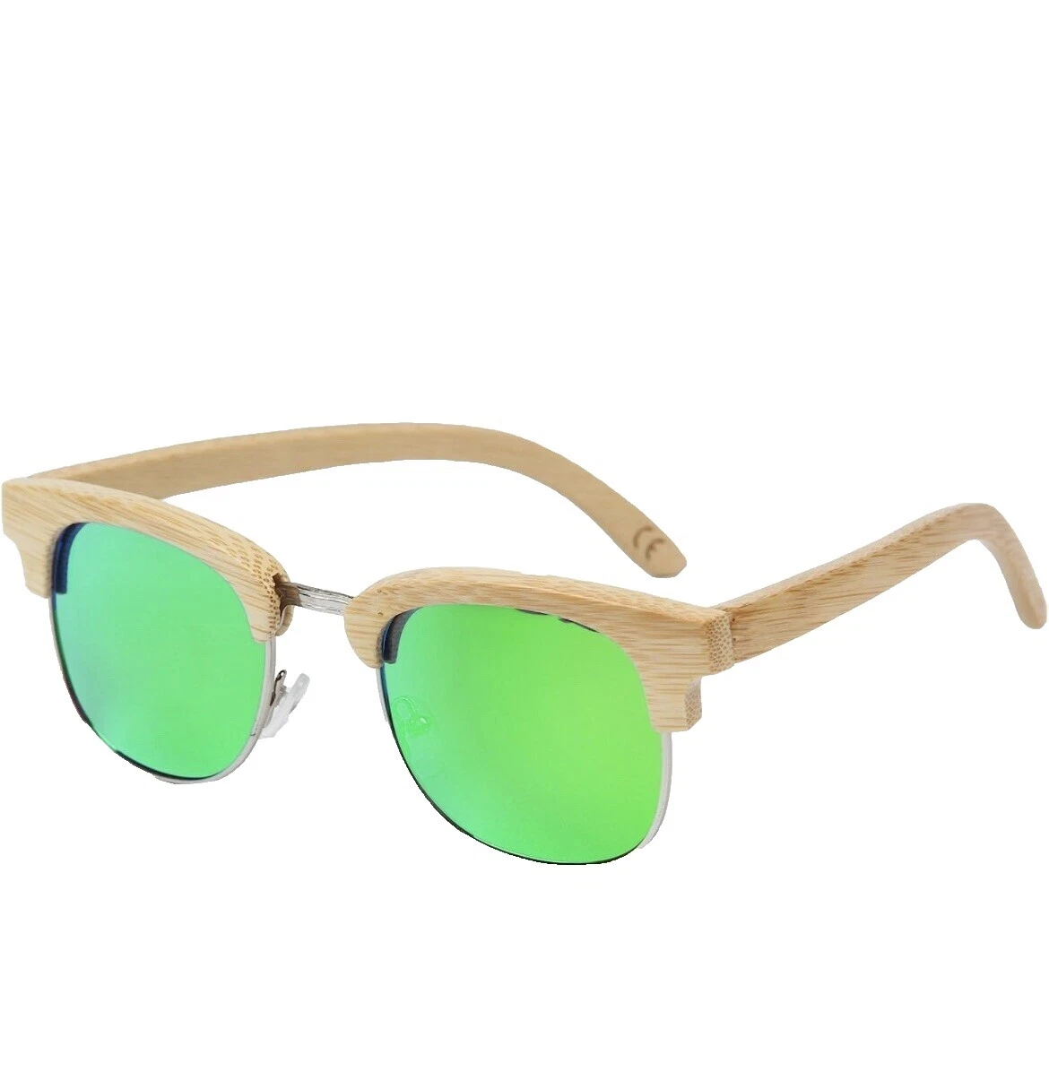 Marco de Madera Gafas de sol redondas para hombres