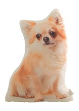 Dog Shaped Photo Decorative Accent Throw Pillow