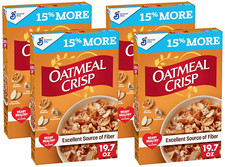 Oatmeal Crisp Breakfast Cereal with Almonds  Oat Clusters, Whole Grain, 19.7 Oz