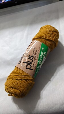 Vintage Caron Carefree Plus Yarn - Gold Color - 176 yards - 3 oz - Orlon Dacron 