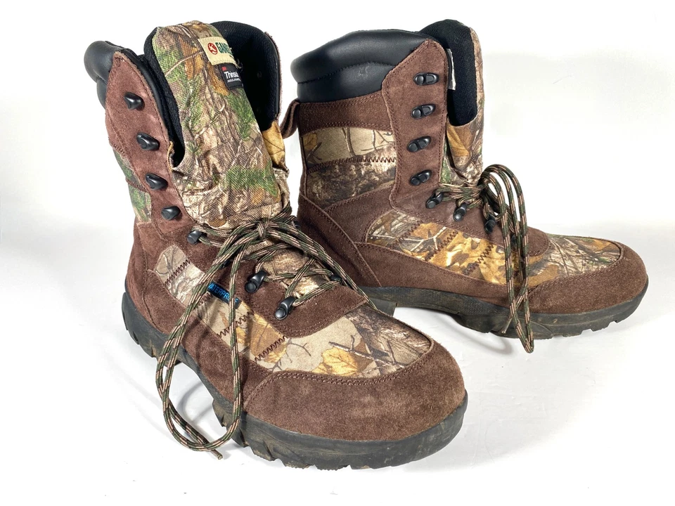 GANDER MTN HOMBRE Botas de Lona y Cuero Thinsulate Ultra 400g Impermeables Talla 13 Foto 2 de 4