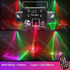 Style DJ Disco Party Beam laser stage light 3D pattern Disco Strobe LED Lights