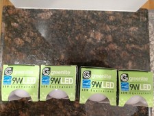 Greenlite 60W Non- Dimmable 9 W LED 3000K Light Bulb 4 packs. Price for 4.