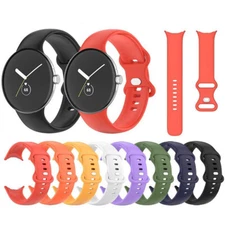 For Google Pixel Watch 1 2 Soft Replacement Silicone Sport Watch Band Strap