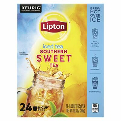 Lipton Iced Tea K-Cup Pods For a Cold Beverage Sweet Tea Made