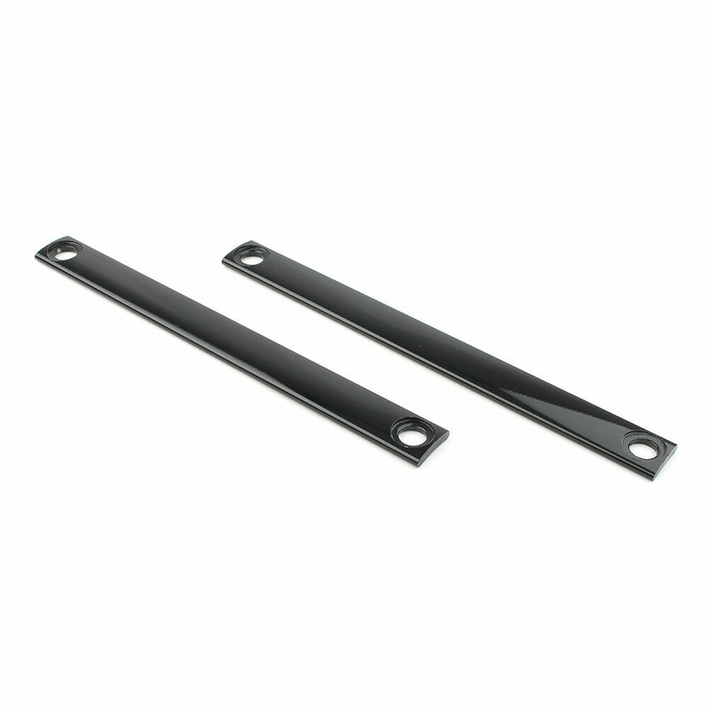 2X Motorcycle Black CNC Front Fork Panel Accent Strips For Harley