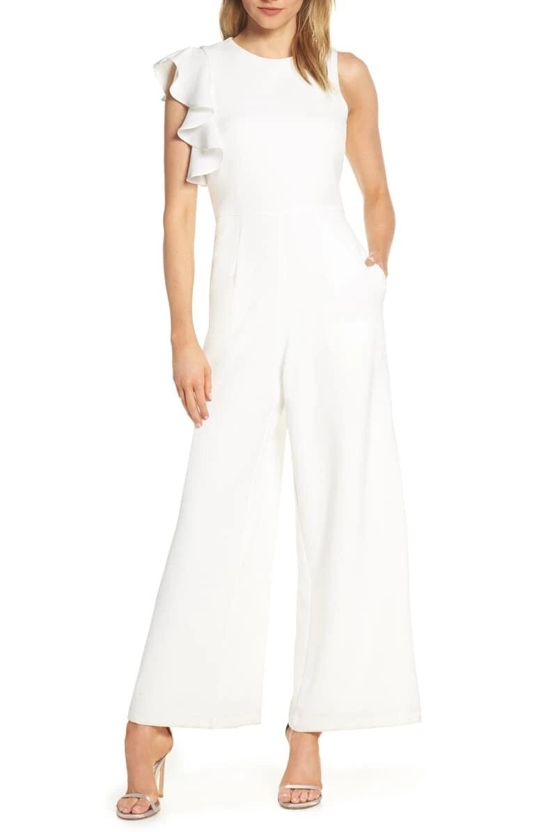 Julia jordan white deals jumpsuit