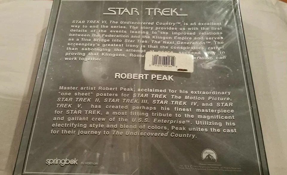  Rompecabezas Springbok Star Trek Journey to the Undiscovered Country 1000 nuevo RARO Foto 2 de 3