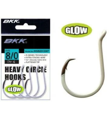 AMI PÊCHE À ŒILLET GLOW HEAVY CIRCLE HOOKS BK BOLENTINO SURF CASTING MER - Photo 1/4