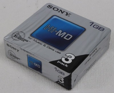 3-Pack Sony Hi-MD 1GB Media MiniDisc (3HMD1GA) for music 3-Pack Sony Hi-MD 1GB Media MiniDisc (3HMD1GA) for music