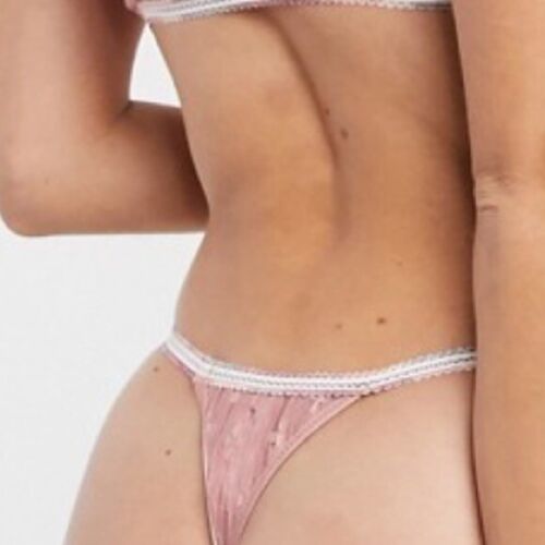 Free People GABRIELLA Thong Panties Pixie Nude - Size S