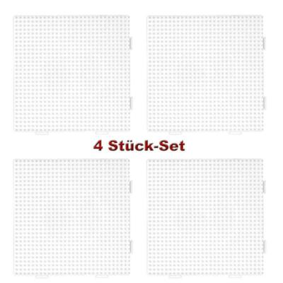 4x Hama Nr. 234 midi Bügelperlen Stifteplatte weiß Viereck Multi Platte steckbar