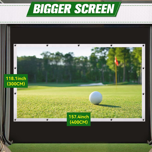 Golf Simulator Impact Screen: 7Mm Thickened Golf Impact Screen for Indoor/Home/G - Picture 5 of 7