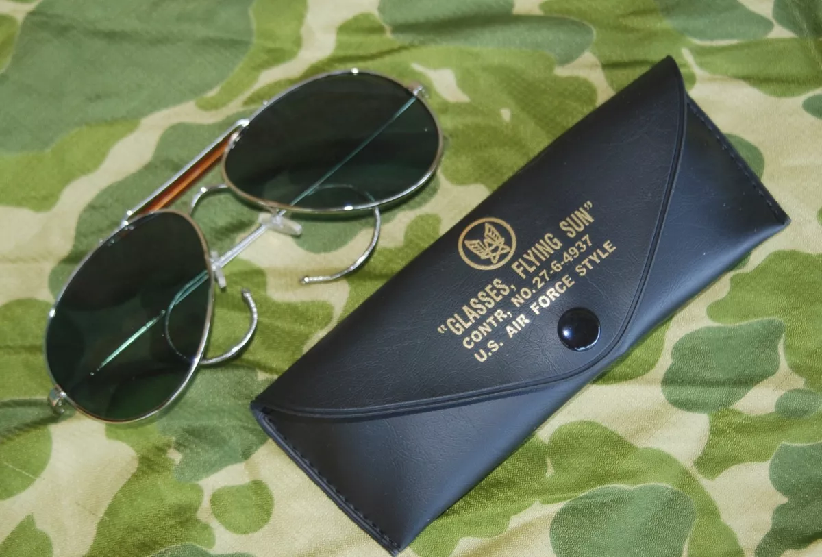 WW2 Reproduction US Glasses, Flying Sun. Army Air Corps Style Sunglasses