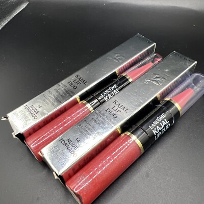 CLEARANCE! 2 PCs! Lancome Kajal Lip Duo High Precision Lipstick