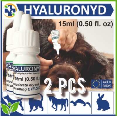 Dog/Cat Lubricating eye drops-Hyaluronic acid Treatment