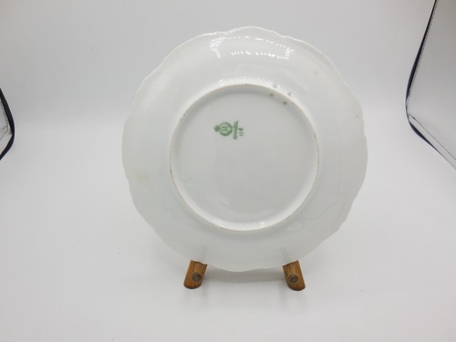Vintage PM Bavaria German China Plate Game Bird Gold Gilt Plate 8" - Picture 7 of 9