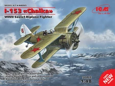 I-153 "Chaika", Soviet Biplane Fight - Plastic Model Kit Scale 1/48 ICM 48095 