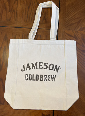  NEW Jameson Whiskey Cold Brew Canvas Tote 100% Cotton Reusable Shopping Bag