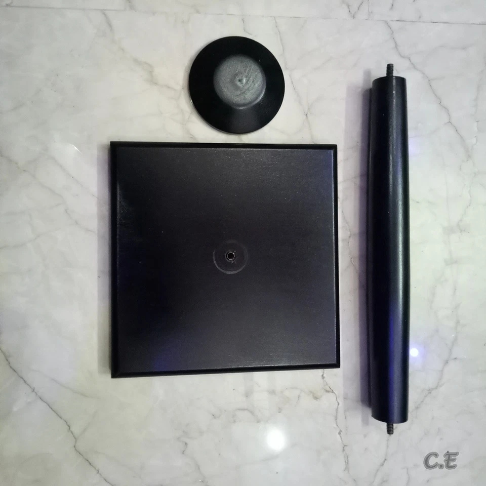 CASCO BLINDADO SOPORTE DE MADERA NEGRO SOPORTE DE MADERA PARA POSTE DE EXHIBICIÓN PARA SOPORTE DE CASCO  Foto 4 de 4