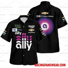 Jimmie Johnson Nascar Racing  Hawaiian  Shirts