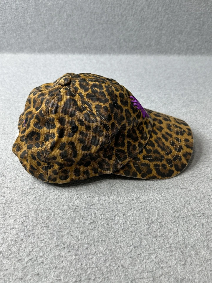 Browning Hat Cap Strap Back Leopard Cheetah Print Embroidered Purple Logo Womens - Image 4 of 4