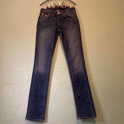 True Religion Slim Straight Brown Gold SN Jeans