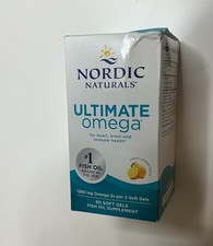  Nordic Naturals Ultimate Omega Fish Oil Supplement Softgels Exp 4-27