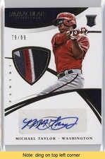2015 Immaculate Rookie Material Autos Prime 79/99 Michael Taylor Auto READ 3jl