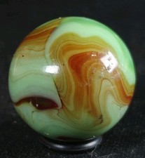 De colección Mármol - Green Oxblood Swirl Shooter .91" Callejón