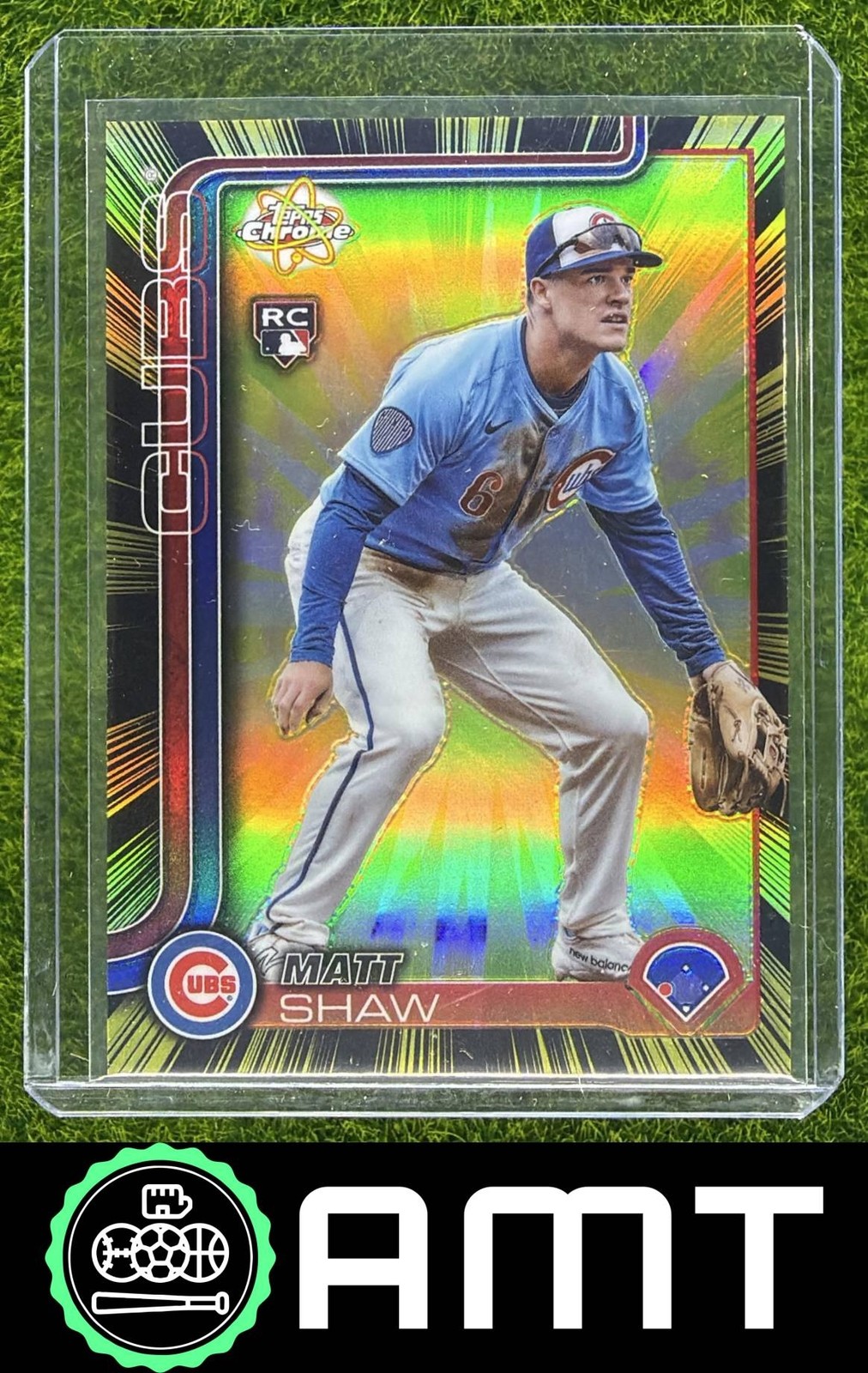 Matt Shaw RC 2025 Topps Chrome Update Radiating Rookie Chicago Cubs #RR-21