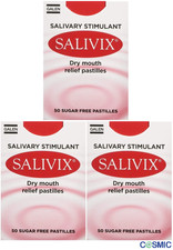3 X Salivix dry mouth pastilles 50 pack | Salivary Stimulant Sugar Free