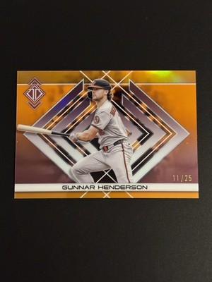 GUNNAR HENDERSON 2025 TOPPS TRANSCENDENT ICONS ORANGE REFRACTOR /25 🔥