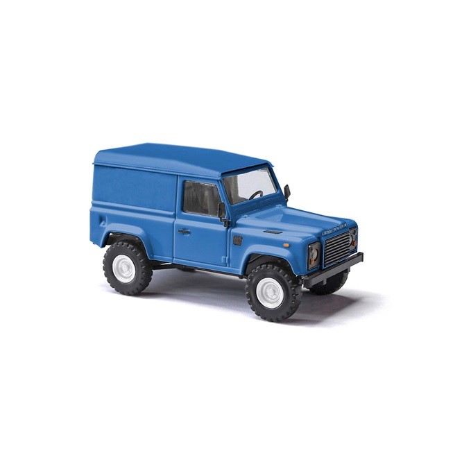 Busch 54350 - H0 - Land Rover Defender 90 Box, Blue - New