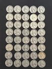 Roll of 40  Washington Quarters 90% Silver 1934 to 1964 Lot 1
