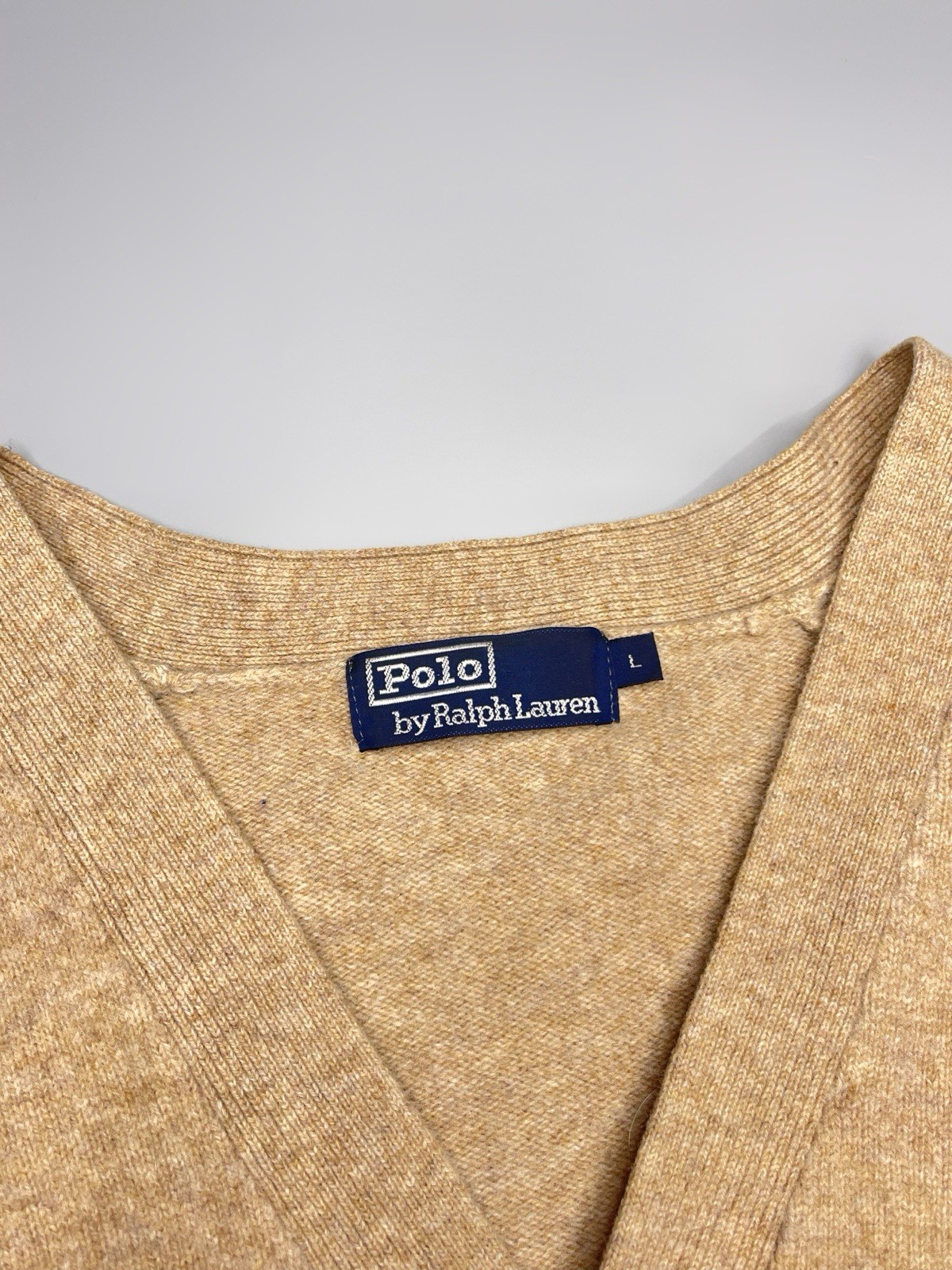 Vintage 90’s Polo Ralph Lauren Wool Knit Cardigan Sweater Mens Size L thumbnail 5