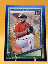 2025 Panini Donruss - Optic Rated Prospects Carter Holton #182 Blue Velocity...