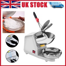380W Electric Ice Crusher Ice Shaver Machine Stainless Steel Snow Cone Make