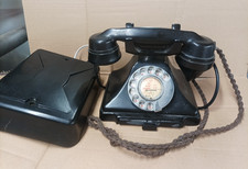 Bakelite Telephone 1/232 CB Pyramid Vintage Black with bell set 26