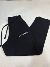 YoungLA Women s Sweatpants Size Small Black Stretch Heavy Knit Drawstring Waist