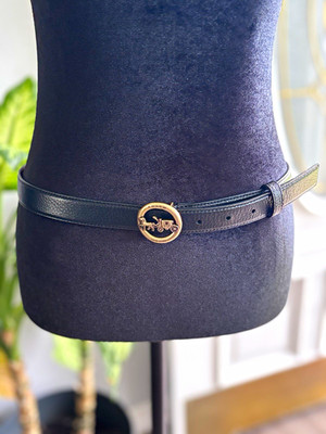 Coach Women s  Belt Black  Horse & Carriage Buckle M