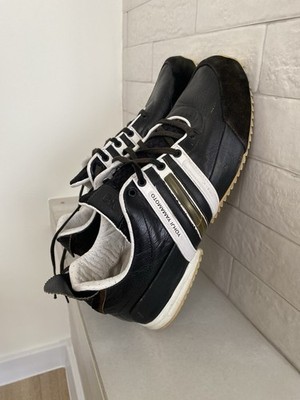 Vintage leather Adidas shoes-men’s 9.5 Vintage Adidas Tuscany Shoes - White Leather, Blue Suede  main image 3