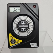 Qwik Time Electric Quartz Metronome 1995 3.5mm Headphone Jack Tested New Battery